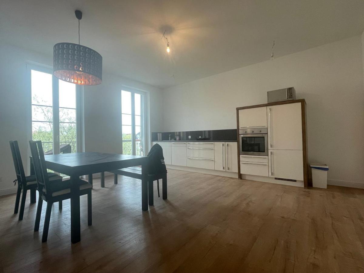 Boutique Hotel Pension Luisengruen Kueche 1Gbs Wlan Netflix Disney Magentatv Chemnitz Luaran gambar