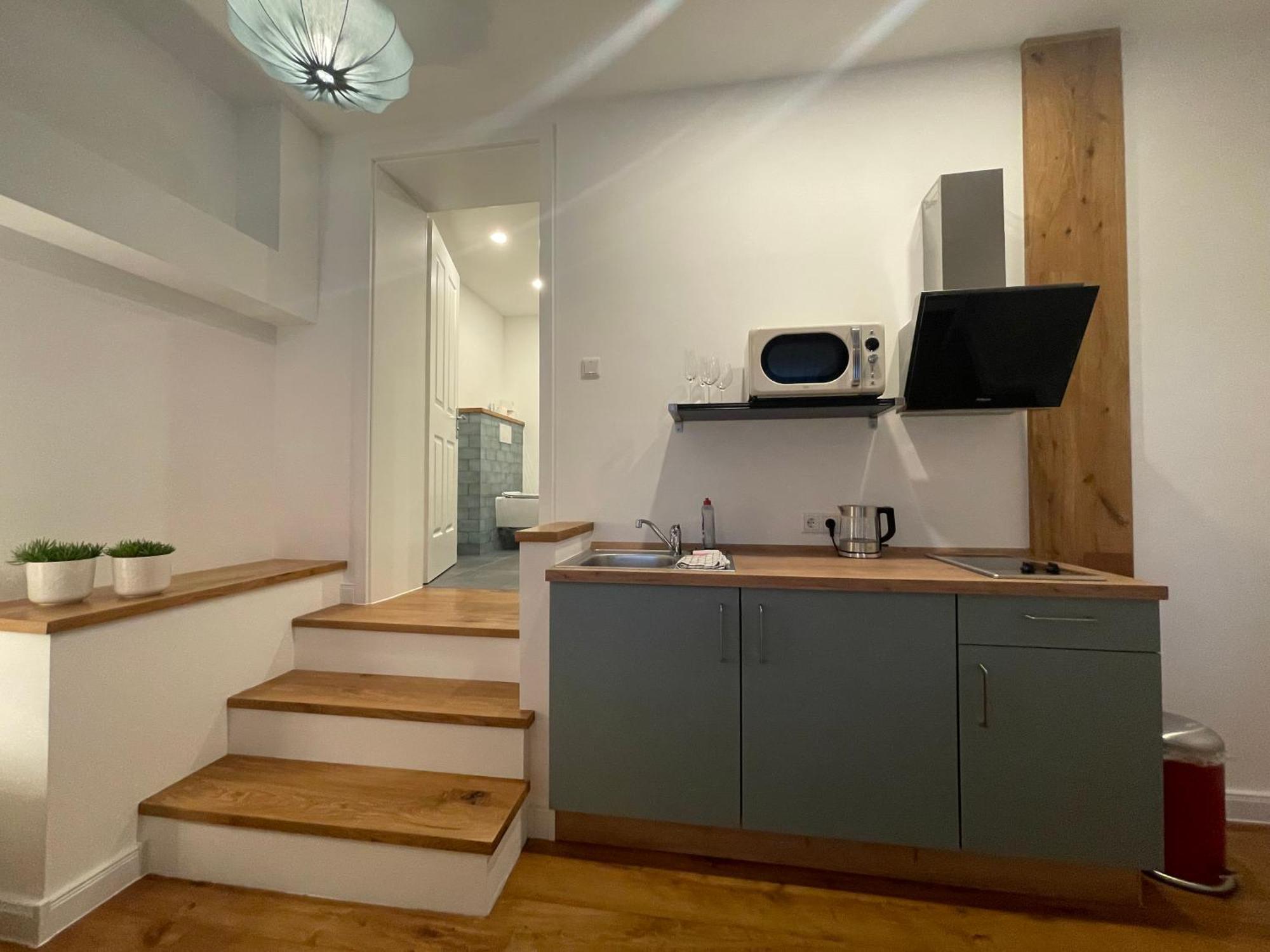 Boutique Hotel Pension Luisengruen Kueche 1Gbs Wlan Netflix Disney Magentatv Chemnitz Luaran gambar